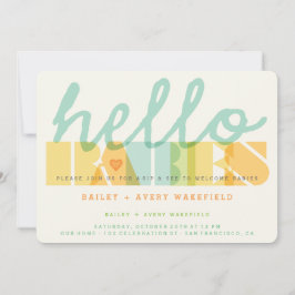 Hallo Moderne typografie Kaart