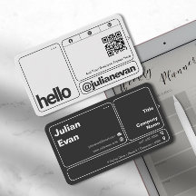 Hallo Moderne typografie scanbare QR-code