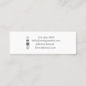 Hallo Moderne verlooppastel Mini Visitekaartje (Achterkant)