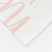 Hallo Moderne Wereld Blush Roze Fotocollage Fleece Deken (Hoek)