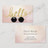 hallo Moderne zonnebril Modern Beauty Salon Visitekaartje (Voorkant / Achterkant)