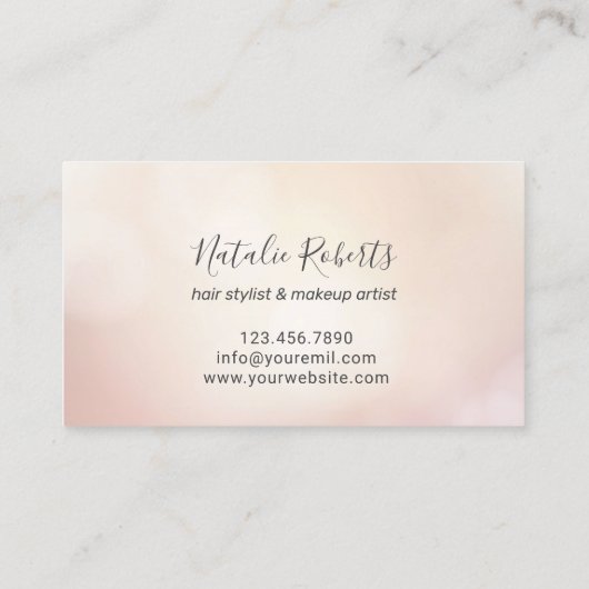 hallo Moderne zonnebril Modern Beauty Salon Visitekaartje (Achterkant)