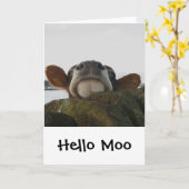 Hallo Moo Kaart (Gele Bloem)