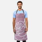 hallo mooi - eenvoudige, moderne roze Floral Schort (Gedragen)