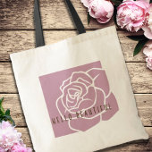 hallo mooi - eenvoudige, moderne roze roze roze ro tote bag