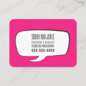 hallo mooi! Grote Pop Art Visitekaartje (Achterkant)