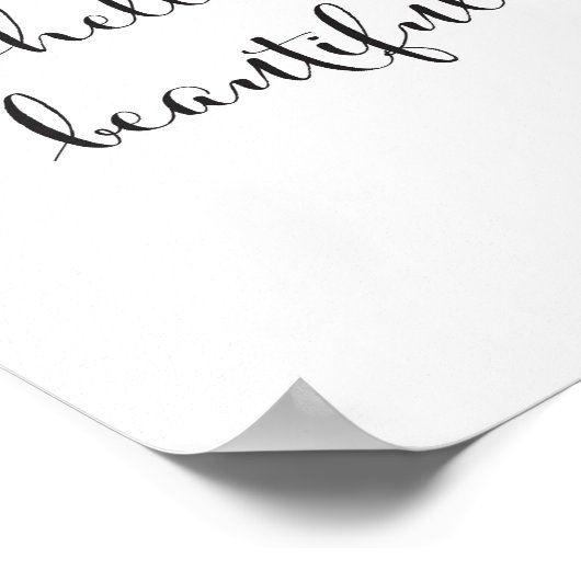 hallo mooi - kunstafdrukken - decor poster (Hoek)