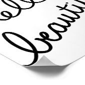 hallo mooi - kunstafdrukken poster (Hoek)