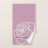 hallo mooi - Modern Chic Roze Rose Bad Handdoek (Handdoek)