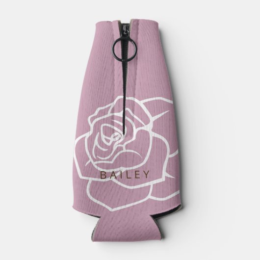 hallo mooi - Modern Chic Roze Rose Flesjeskoeler (Achterkant)