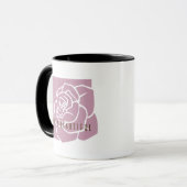 hallo mooi - Modern roze roze koffie Mok (Voorkant links)