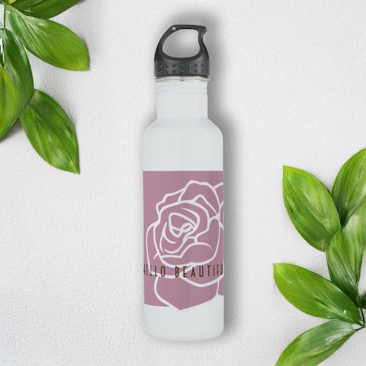 hallo mooi - Modern Roze Roze Roze Aangepast Waterfles