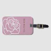 Hallo Mooi - Moderne Chic Roze Roos Bagagelabel (Voorkant (horizontaal))