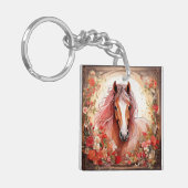 Hallo Mooi paard Sleutelhanger (Voorkant Links)