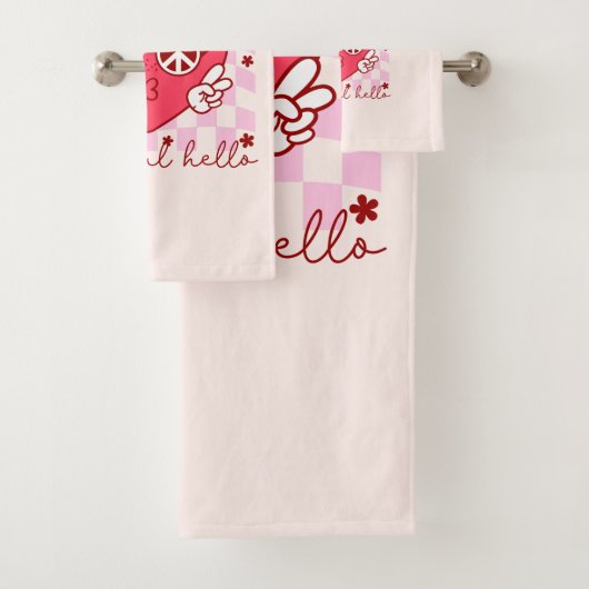 Hallo Mooi | Schattige en oprecht Bad Handdoek (Insitu)