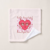 Hallo Mooi | Schattige en oprecht Bad Handdoek (Wasdoekje)