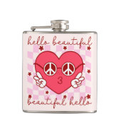 Hallo Mooi | Schattige en oprecht Heupfles (Voorkant)