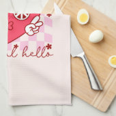 Hallo Mooi | Schattige en oprecht Theedoek (Quarter Fold)