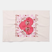 Hallo Mooi | Schattige en oprecht Theedoek (Horizontaal)