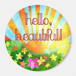 hallo, mooi! Sunny Day Colorful Magnet