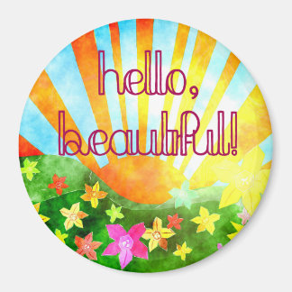 hallo, mooi! Sunny Day Colorful Magnet