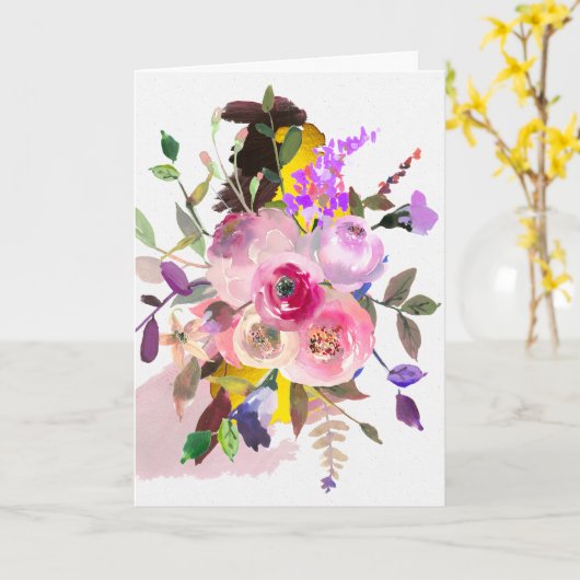 Hallo Mooi wenskaart Kaart (Gele Bloem)