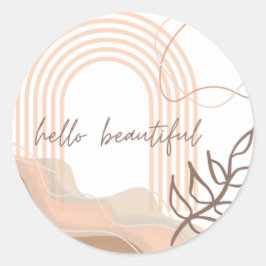 Hallo Mooie abstracte vinyl sticker