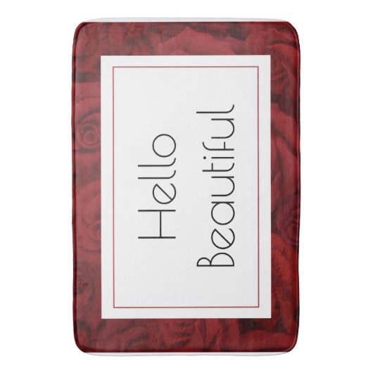 Hallo Mooie badmat (Voorkant Verticaal)