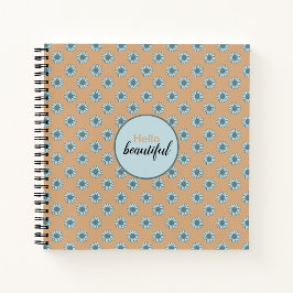 Hallo Mooie blauwe zonnebloemen Notitieboek