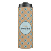 Hallo Mooie blauwe zonnebloemen Thermosbeker (Voorkant)