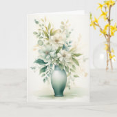 Hallo Mooie bloemen in een vaas Kaart (Gele Bloem)