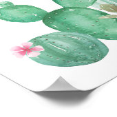 Hallo Mooie Cactus Muur Kunstprint Poster (Hoek)