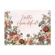 Hallo Mooie Floral Botanische Waterverf Boho