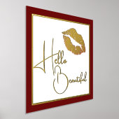 hallo mooie gouden lampen folie afdrukken (Laagn)