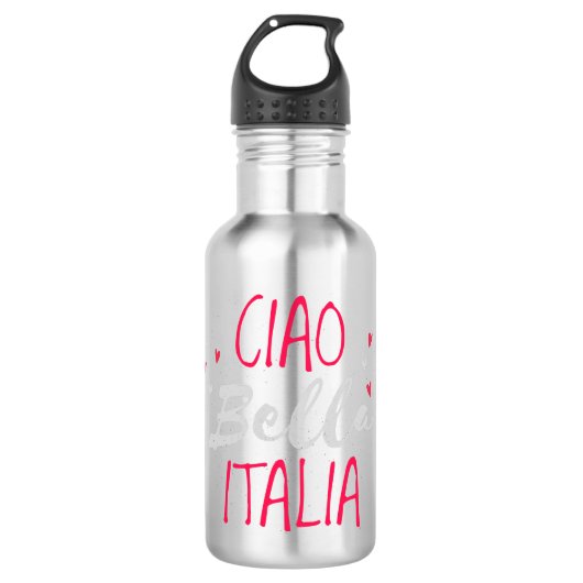 hallo mooie Italië Waterfles (Voorkant)