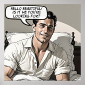 Hallo Mooie jaren 1950 Romance Comic Poster (Voorkant)