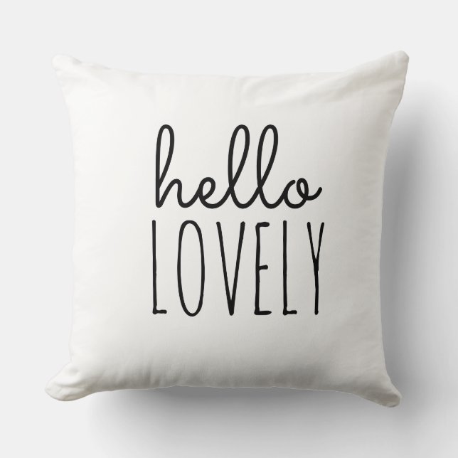 hallo mooie kernieke trendy love design Sierkussen (Voorkant)