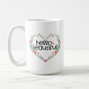 Hallo Mooie Liefdesbloemen - Valentijnskoffie  Koffiemok
