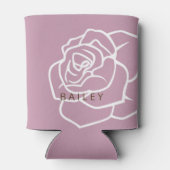 Hallo Mooie - Moderne Chic Roze Roos Blikje Koeler (Achterkant)