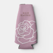 Hallo Mooie - Moderne Chic Roze Roos Flesjeskoeler (Voorkant)