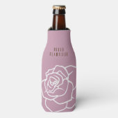 Hallo Mooie - Moderne Chic Roze Roos Flesjeskoeler (Fles Voorkant)