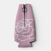 Hallo Mooie - Moderne Chic Roze Roos Flesjeskoeler (Achterkant)