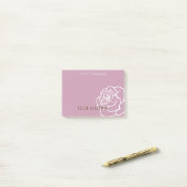 Hallo Mooie - Moderne Chic Roze Roos Post-it® Notes (Op bureau)