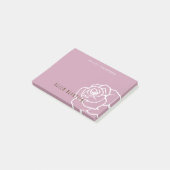 Hallo Mooie - Moderne Chic Roze Roos Post-it® Notes (Schuin)