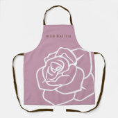 Hallo Mooie - Moderne Chic Roze Roos Schort (Voorkant)
