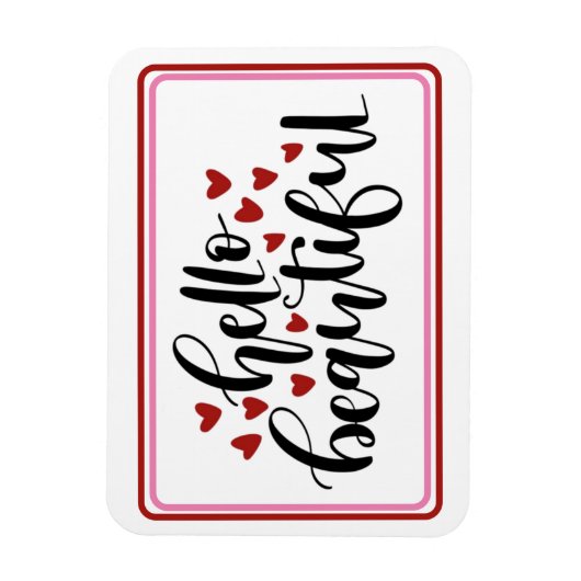 Hallo Mooie moderne harten Magneet (Verticaal)