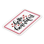 Hallo Mooie moderne harten Magneet (Linkerzijde)