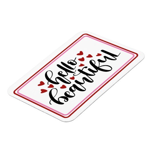 Hallo Mooie moderne harten Magneet (Linkerzijde)