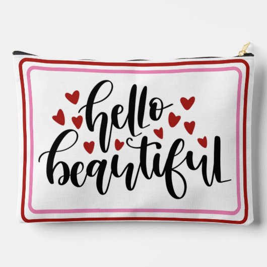 Hallo Mooie moderne harten print gesneden naaizak Etui (Achterkant)