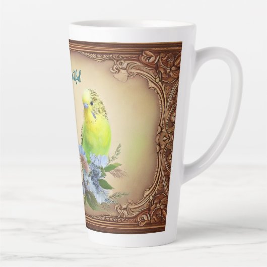 Hallo Mooie parkieten Latte Mok (Rechts)